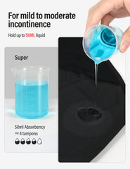 P12 Period Underwear for Women Washable Leak Proof Underwear for Women 50ml Regular Absorbent Womens Incontinence Underwear for Incontinence Postpartum Bladder Leak Protective Panties