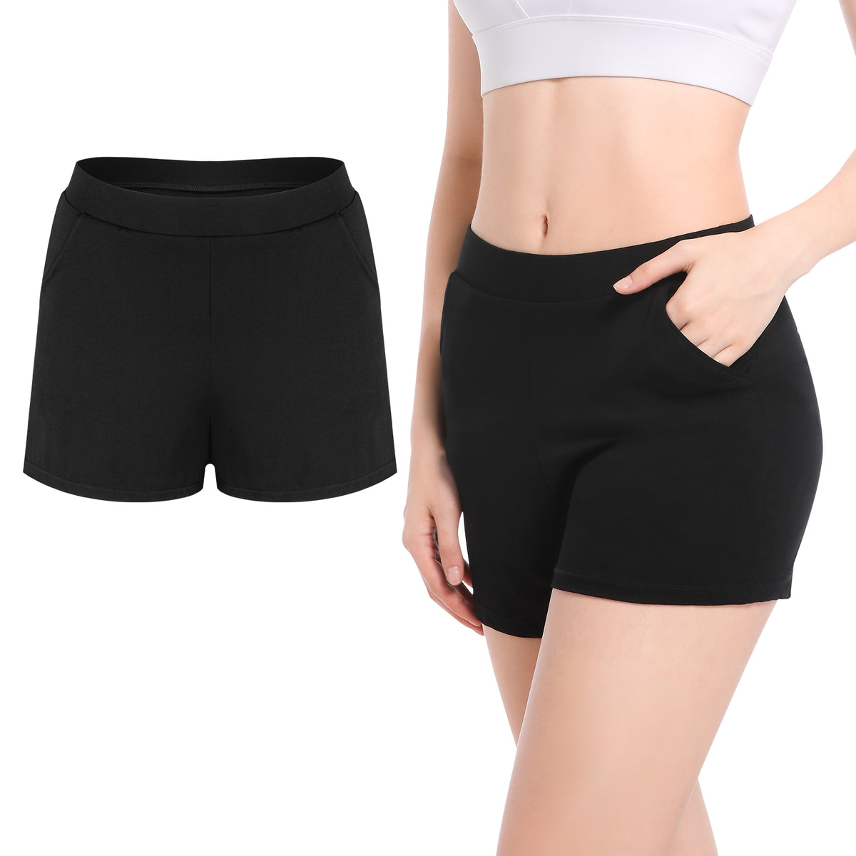 P17 Incontinence Underwear for Women Washable - Women’s Leak Proof Underwear Reusable Incontinence Underwear for Women Bladder Control Incontinence Overnight Sleep Shorts Boyshort Black