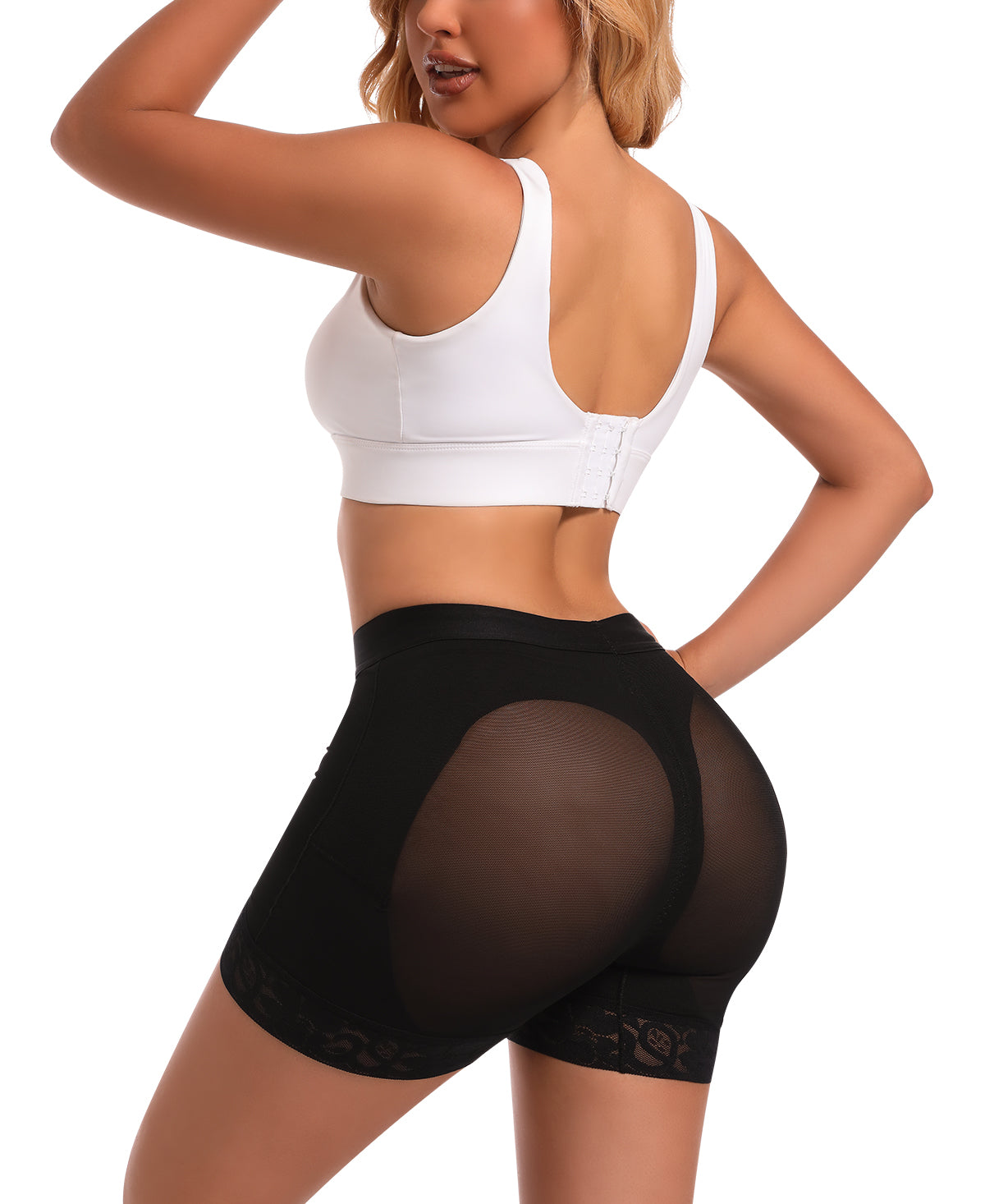 Lace Body Shaper Shorts Womens Tummy Control Shaperwear for Women Butt Lifting Shapewear Lace Shaping Boyshorts BL-SW07