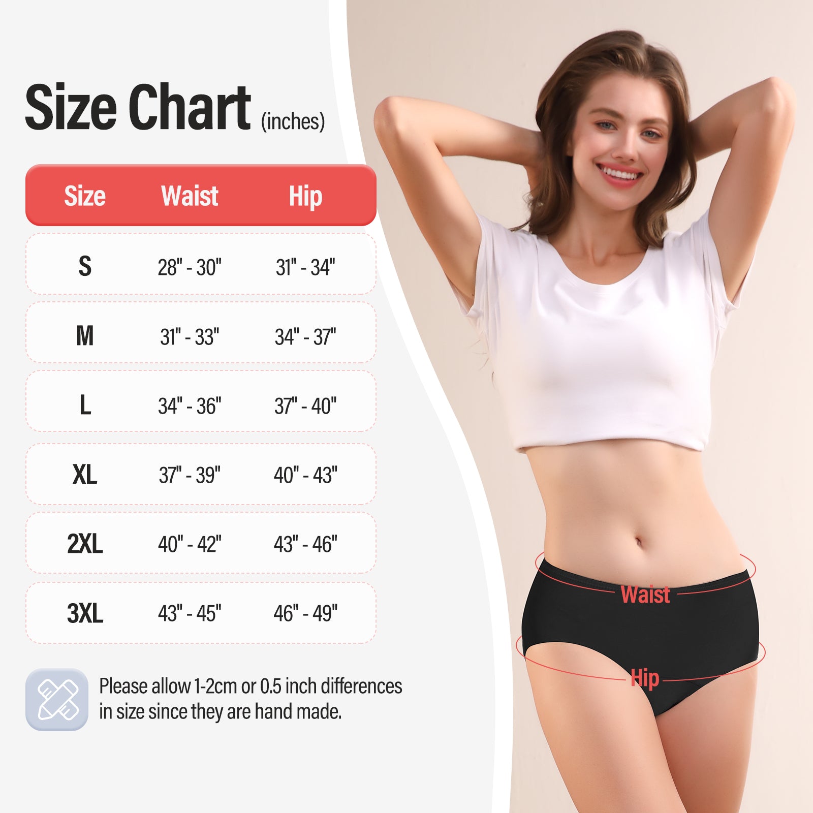 P14 Women’s Incontinence Underwear Washable 150ml Super Absorbent Leak Proof Incontinence Underwear for Women Bladder Leak Underwear for Women Postpartum Incontinence Panties-3pcs