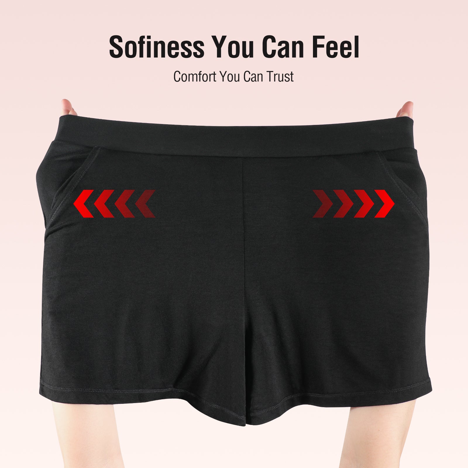 P17 Incontinence Underwear for Women Washable - Women’s Leak Proof Underwear Reusable Incontinence Underwear for Women Bladder Control Incontinence Overnight Sleep Shorts Boyshort Black